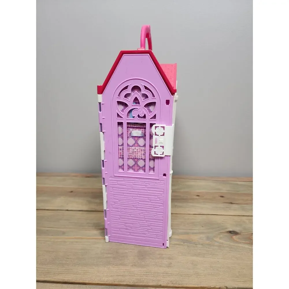 Barbie Glam Getaway Fold N Go House Play Set Mattel 2014 Portable Dollhouse